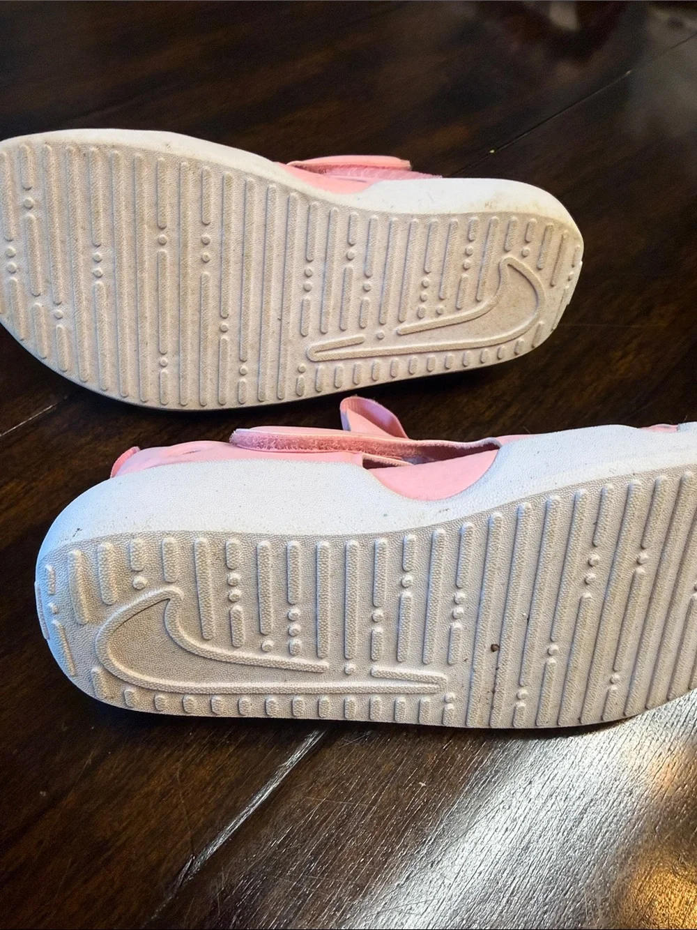 Nike Kids Coral Pink Slip-On Water Shoes with Pull Tabs